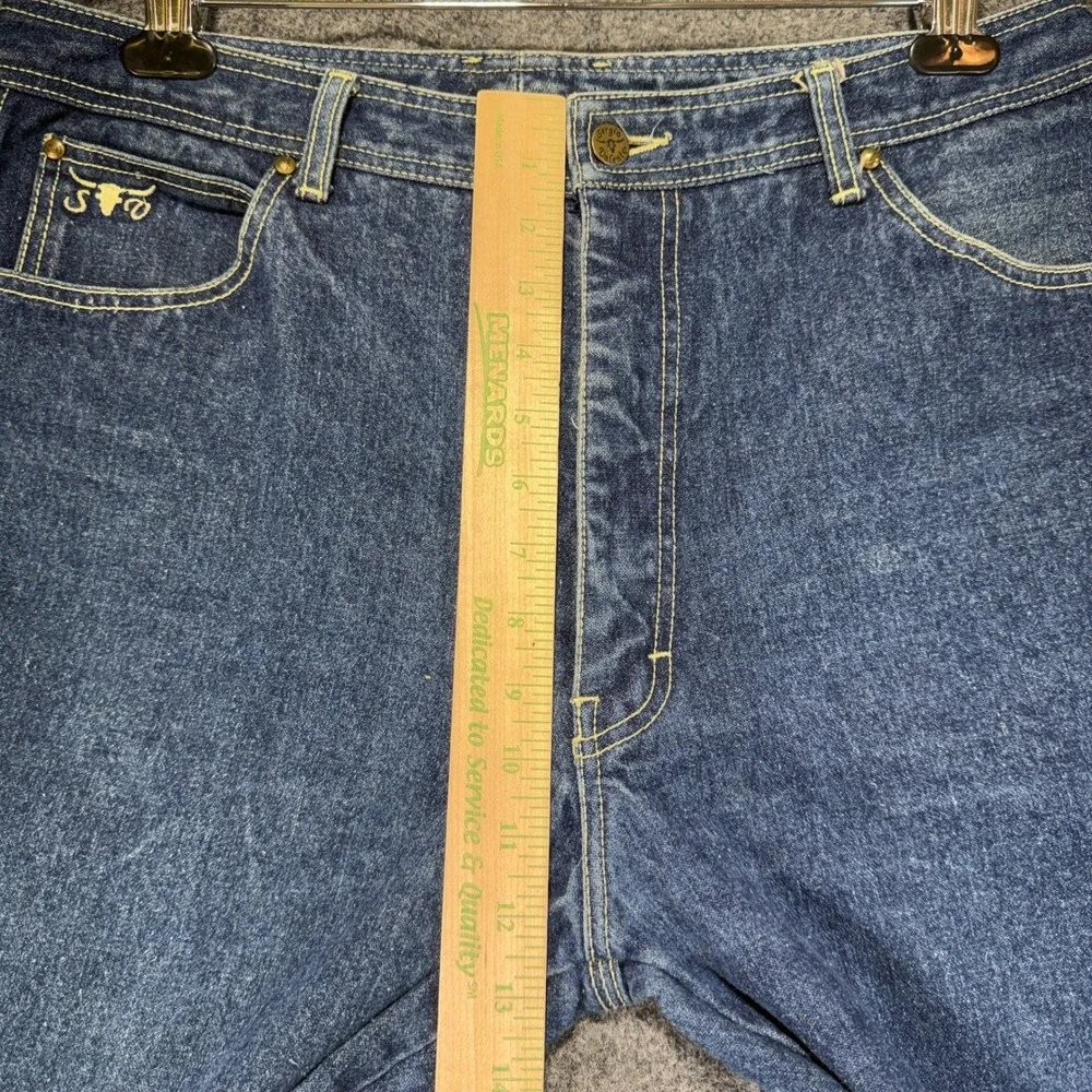 Sergio Valente Jeans Mens 38x36 Blue Indigo Bootcut Western Cowboy Vintage 90s